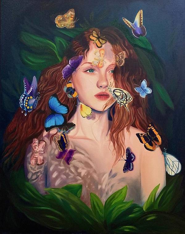 Le Papillion de sang d'or - Art Print