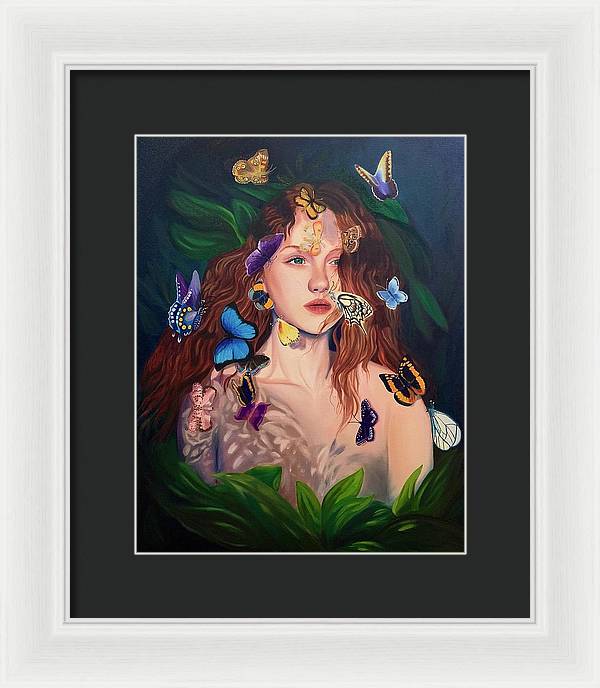 Le Papillion de sang d'or - Framed Print