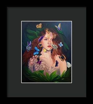 Le Papillion de sang d'or - Framed Print