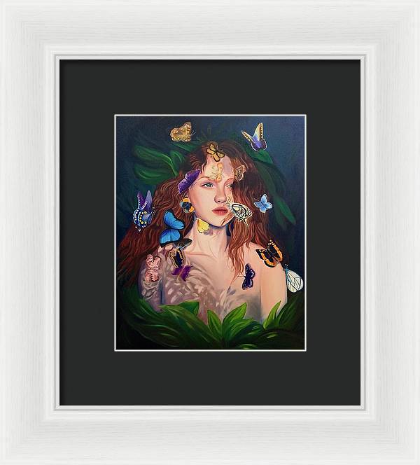 Le Papillion de sang d'or - Framed Print