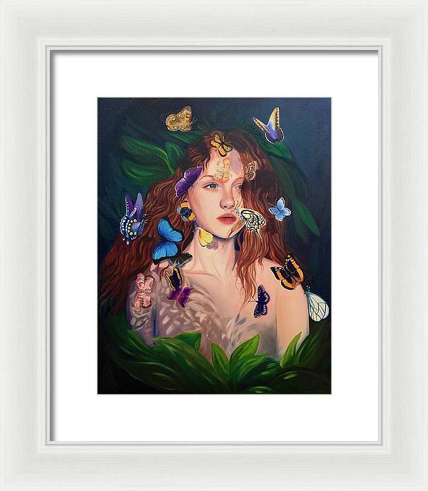 Le Papillion de sang d'or - Framed Print