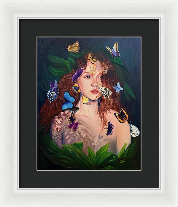 Le Papillion de sang d'or - Framed Print
