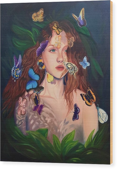 Le Papillion de sang d'or - Wood Print