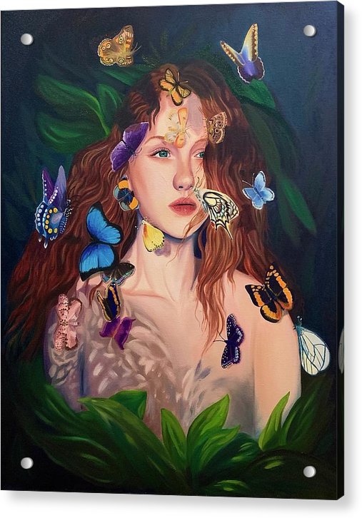 Le Papillion de sang d'or - Acrylic Print