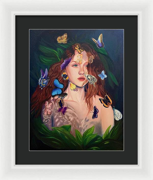 Le Papillion de sang d'or - Framed Print