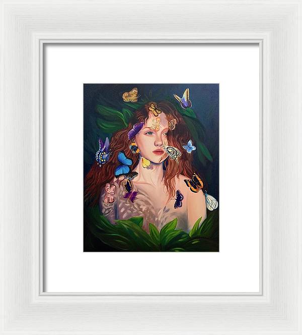 Le Papillion de sang d'or - Framed Print