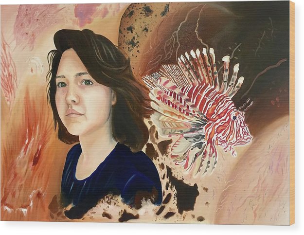 Lionfish scars - Wood Print