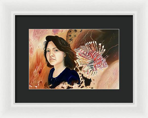 Lionfish scars - Framed Print
