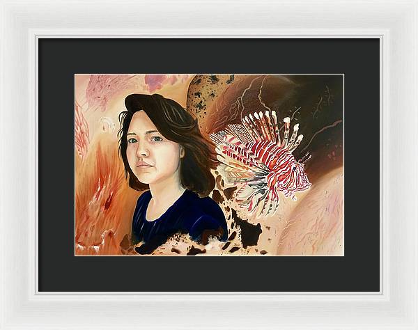 Lionfish scars - Framed Print