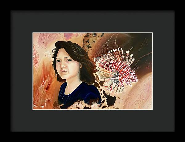 Lionfish scars - Framed Print