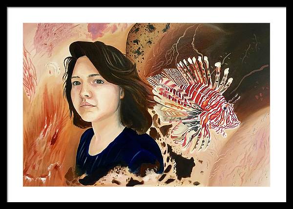Lionfish scars - Framed Print