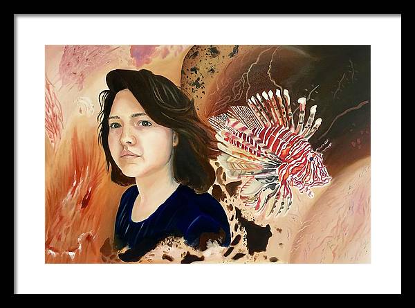 Lionfish scars - Framed Print