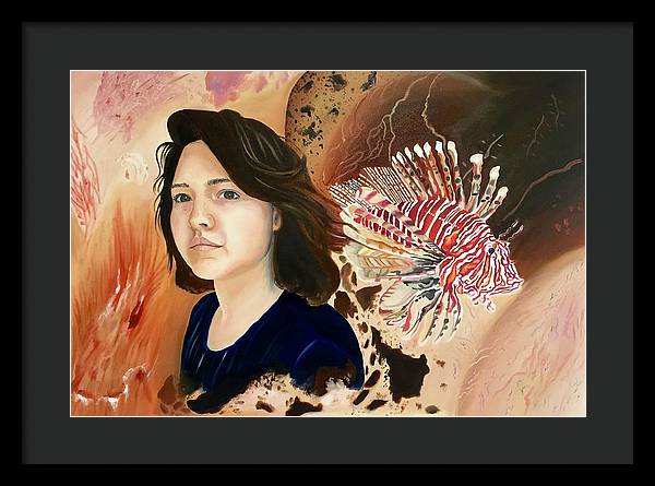 Lionfish scars - Framed Print