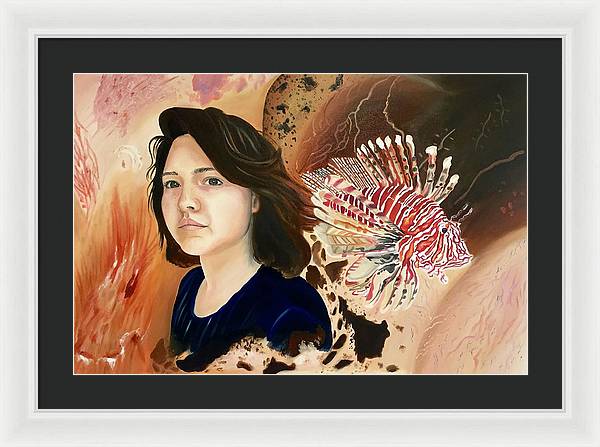 Lionfish scars - Framed Print