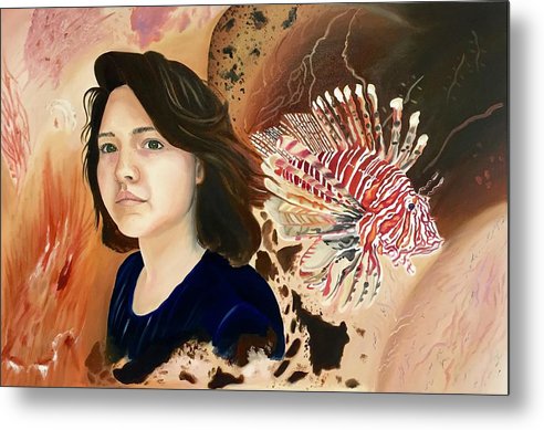 Lionfish scars - Metal Print