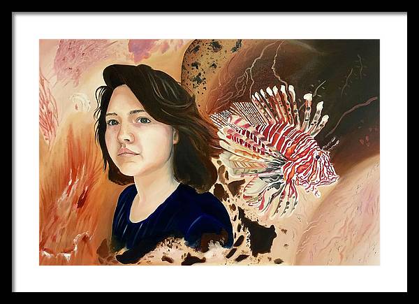 Lionfish scars - Framed Print