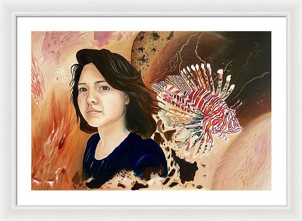 Lionfish scars - Framed Print