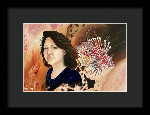 Lionfish scars - Framed Print
