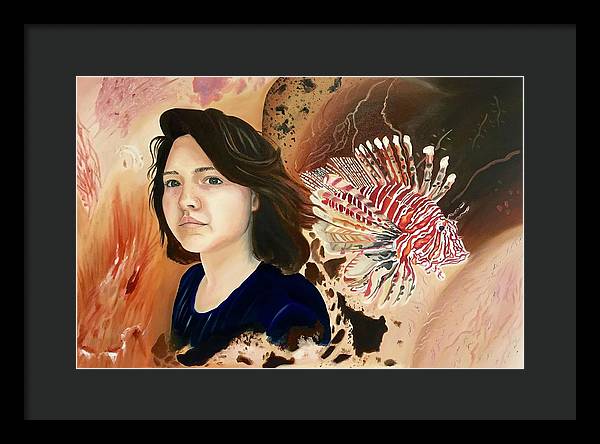 Lionfish scars - Framed Print