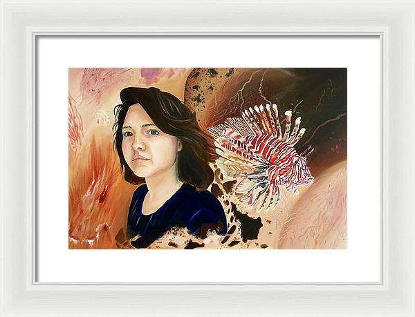 Lionfish scars - Framed Print