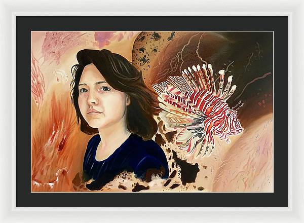 Lionfish scars - Framed Print