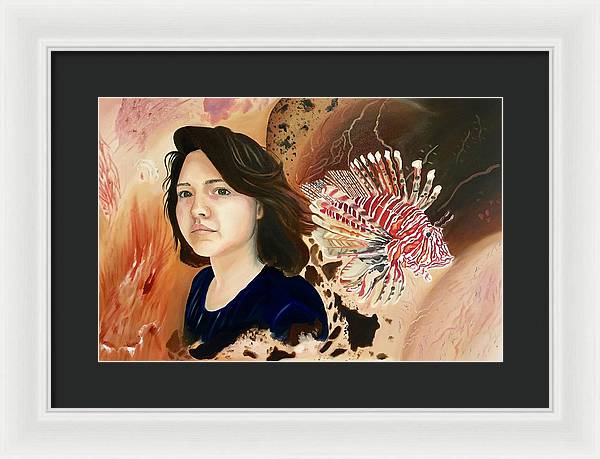 Lionfish scars - Framed Print