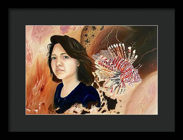 Lionfish scars - Framed Print