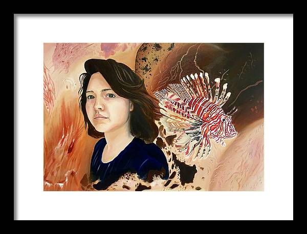 Lionfish scars - Framed Print