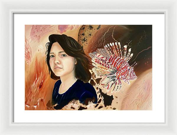 Lionfish scars - Framed Print