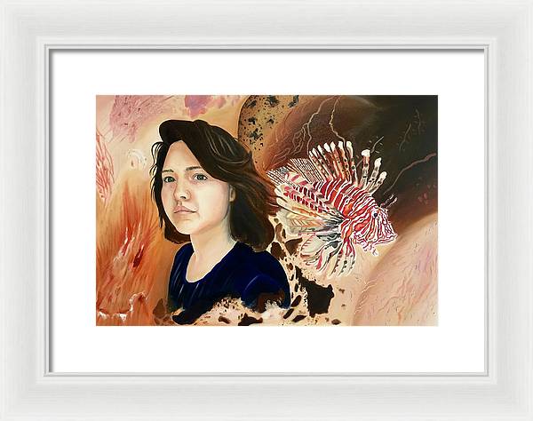 Lionfish scars - Framed Print