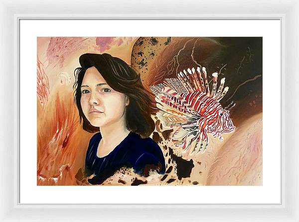 Lionfish scars - Framed Print