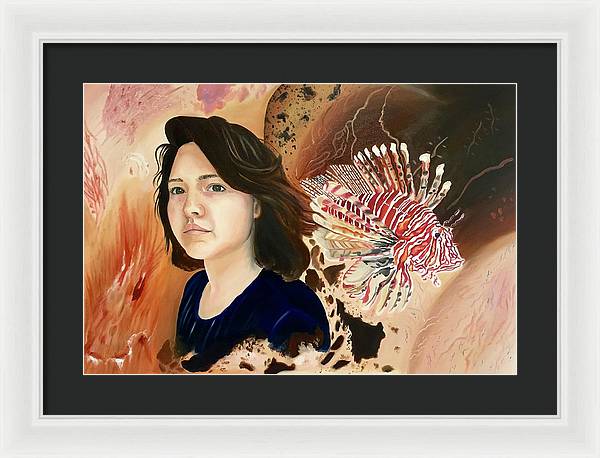 Lionfish scars - Framed Print