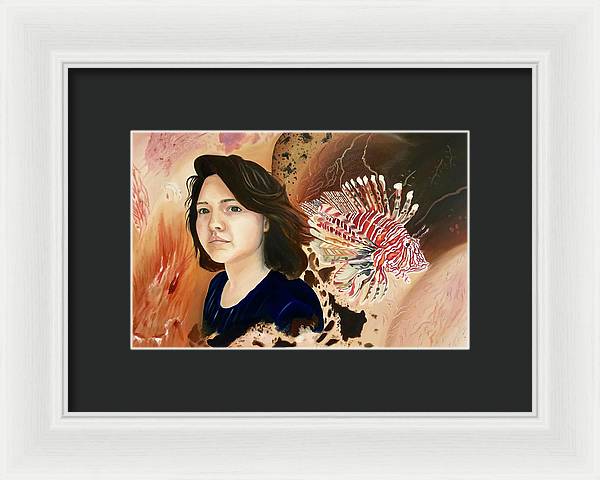 Lionfish scars - Framed Print