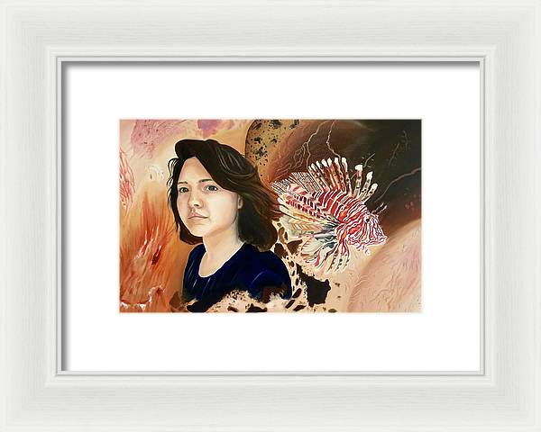 Lionfish scars - Framed Print
