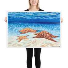 Load image into Gallery viewer, Starfish framed art print
