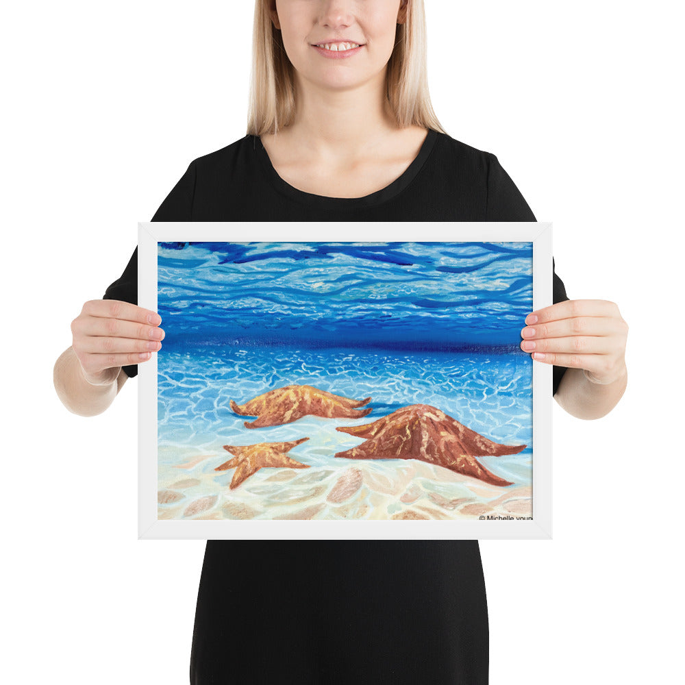 Starfish framed art print