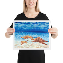 Load image into Gallery viewer, Starfish framed art print
