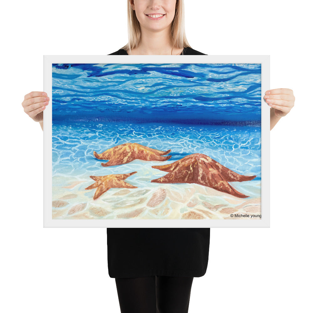 Starfish framed art print