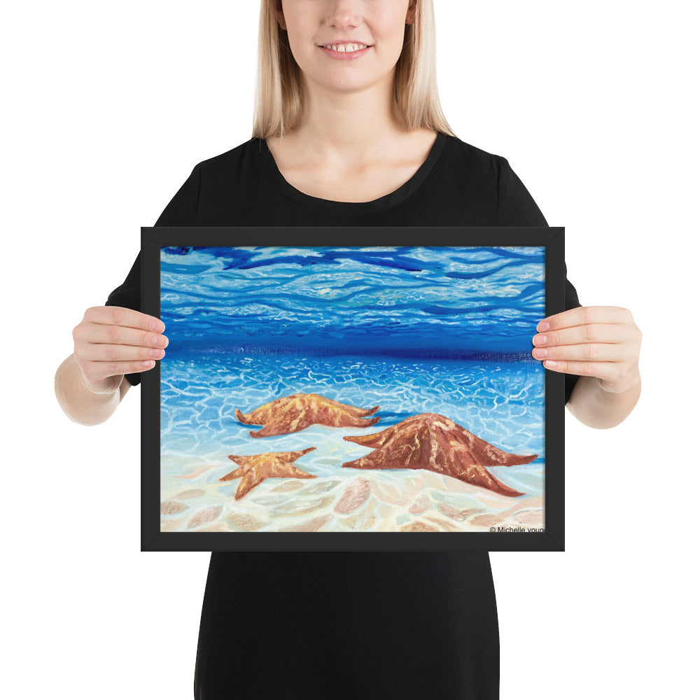 Starfish framed art print