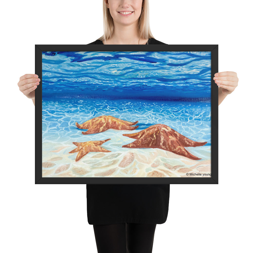 Starfish framed art print