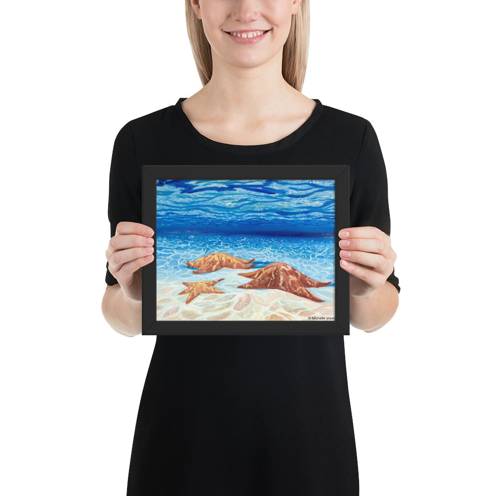Starfish framed art print