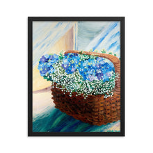 Load image into Gallery viewer, Hydrangea basket art print
