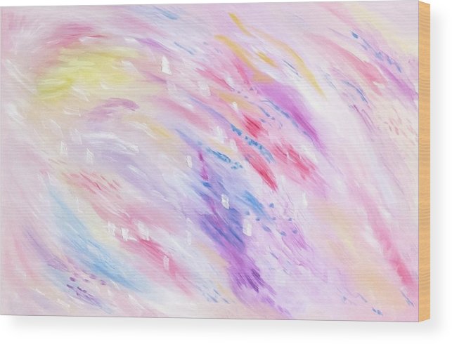 Pink Abstract Passion - Wood Print