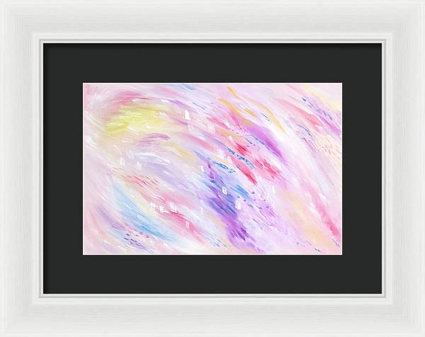 Pink Abstract Passion - Framed Print