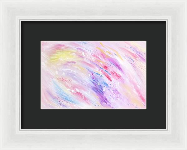 Pink Abstract Passion - Framed Print