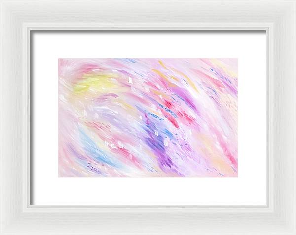 Pink Abstract Passion - Framed Print