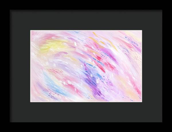 Pink Abstract Passion - Framed Print