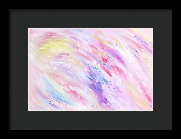 Pink Abstract Passion - Framed Print