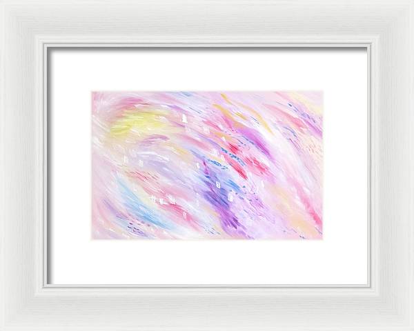 Pink Abstract Passion - Framed Print