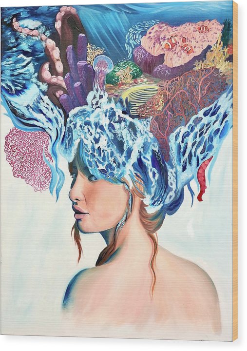 Queen of the sea - Wood Print